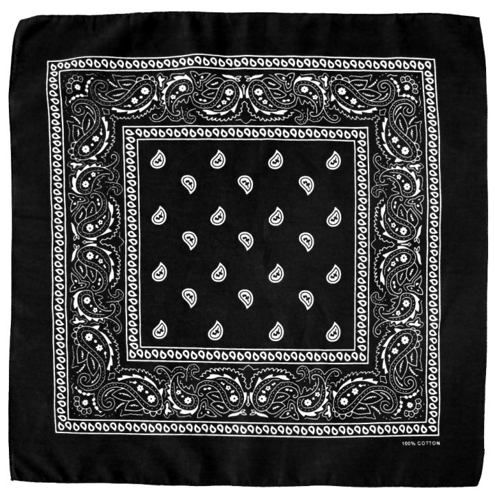 Fashion Bandana Scarf 55CM x 55CM Organic Cotton Unisex Stylish Popular Accessory lensu serviette