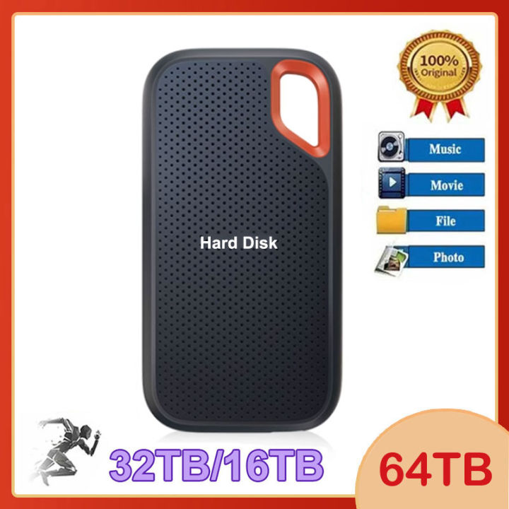 E61 External SSD Portable Solid State Drive E81 4TB 8TB 64TB 1TB 2TB Type-C /A USB 3.2 Gen2 Mobile Hard Drive Disk For Laptop PC