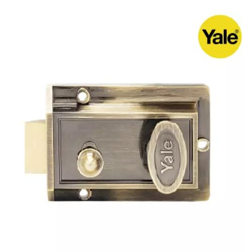Gate Lock / Door Lock / Yale Night Latch _ Antique Brass LC V78SN ...