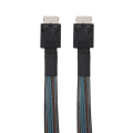 PCIE4.0 MINI SAS Cable 24Gbps Oculink Data Extension Cable SFF-8611 to SFF-8611 Server Data Transfer Line (1m). 