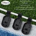 Shade Cloth Clips Lightweight Holder Tightener Shading Net Fixed Clips for Sun Shade Net 100 pcs. 