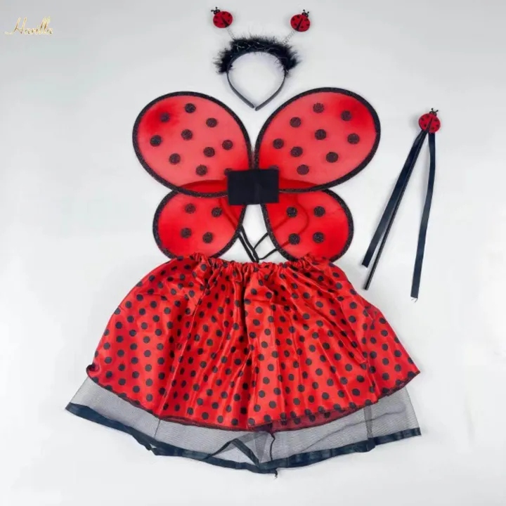 Kids%20Animal%20Costume%20Set%20Fancy%20Dress%20for%20Stage%20Performance%20Party%20Birthdays%204pcs%20ladybug%20-%20Image%203
