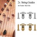 2 Electric Guitar String Clasps String Holders For Fenders Strat Tele St Tl. 