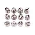 Russian Nozzles Tulip Set Cake Tool - 12 Pcs - Silver. 