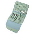 Manicure Sets 16 pcs Nail Clippers Professional Toenail Clippers Carbon Steel Nail Clippers Set for Men Woman Toe Nail Clippers Tools Grooming Kit for Thick Nails with Travel Leather Case. 