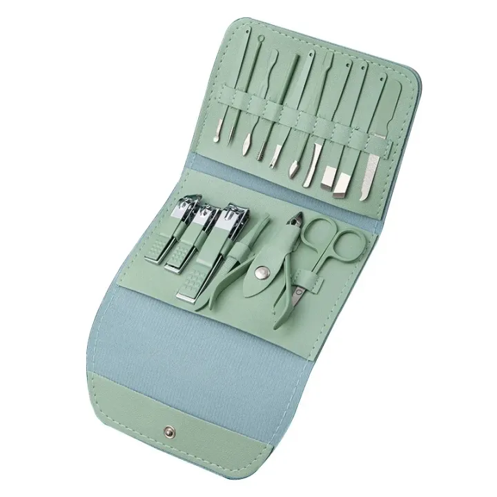 Manicure%20Sets%2016%20pcs%20Nail%20Clippers%20Professional%20Toenail%20Clippers%20Carbon%20Steel%20Nail%20Clippers%20Set%20for%20Men%20Woman%20Toe%20Nail%20Clippers%20Tools%20Grooming%20Kit%20for%20Thick%20Nails%20with%20Travel%20Leather%20Case%20-%20Image%204