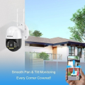 PTZ Wifi IP Camera Outdoor Waterproof Dome Security Camera 1080P. 