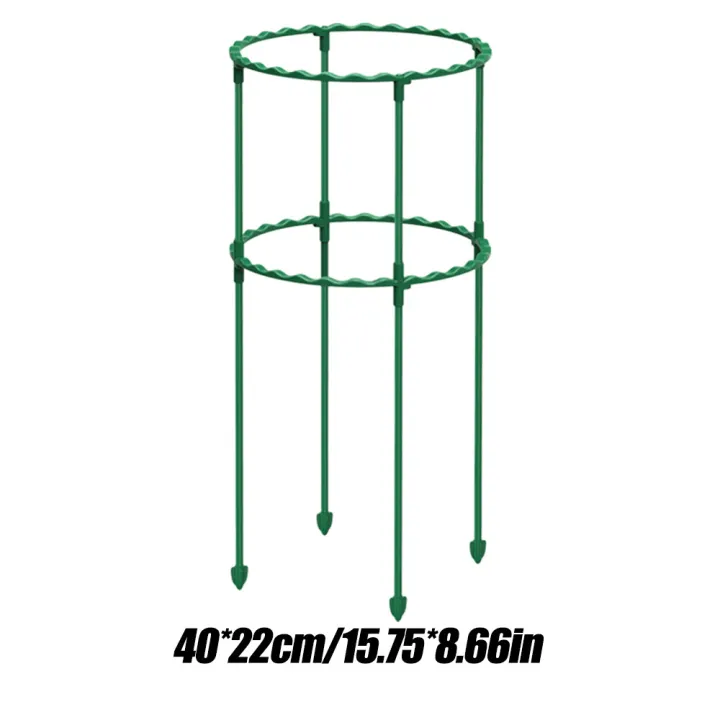 【ZOSR】Plastic Plant Support Pile Half Round Climbing Vines Stake Bonsai Fixing Rod Garden Plant Stake Holder Flower Ring Support Rack