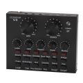 2X V8 Sound Card Audio Set Interface External USB Live Microphone Sound Card Bluetooth Function for Singing Recording. 