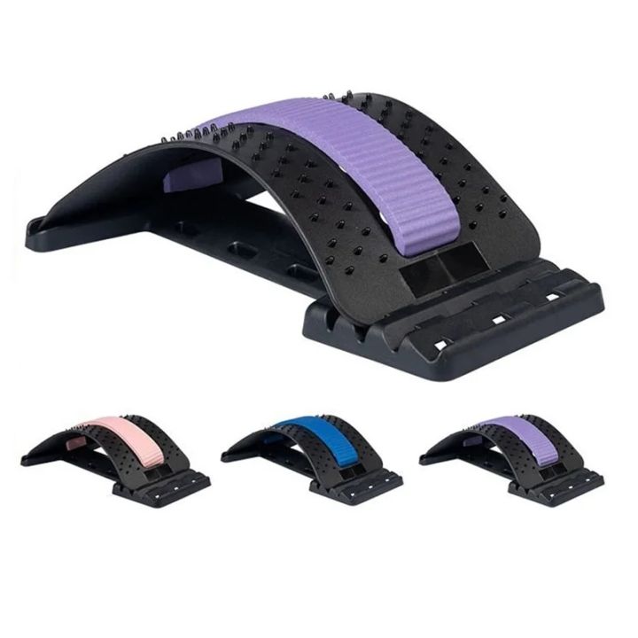 Magnetotherapy Back Massager Stretcher Waist Neck Fitness Multi-Level Adjustable Lumbar Cervical Spine Support Pain Relief Relax
