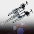 Drum Holder Bracket Support, Metal Tom Drum Mount Clamp Holder Rack for Drummer, Tom Drum Percussion Instrument Accessory. 