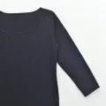 Black Color Plain Floral Long Dress Women Girl Frock Gown Ladies With Long Sleeves. 