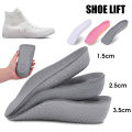 Fashion Invisible Height Inner Increase Insole Heightening Sneaker Half Cushion Sports Shoes Pad for Men Women. 