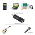 Mono 3.5mm Male to 6.35mm Female Mono Jack Plug Converter Headphone Guitar Adapter. 
