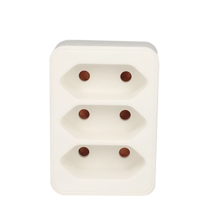 European Conversion Plug 2pin 4.8mm Plug Turn 4.0mm 3 Hole Eu Socket ...