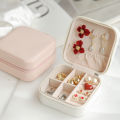 Mini Jewelry Organizer Display Travel Jewelry Zipper Case Boxes Earrings Necklace Ring Portable Jewelry Box Flip Top Storage CVFHHH. 