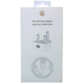 Power Adaptor 5W Dock USB Lightning Cable 1M Bundle UK Plug for iPhone. 