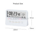 iFlashDeal Clock Alarm Clock Digital LCD Alarm Clock Big Screen LED Digital Alarm Clock Backlight Electric Alarm Clock Temperature Humidity Calendar Display Clock Smart Backlight Alarm Clock Table Clock Weekday Weekend Mode Snooze Alarm Clock 12/24Hr Cloc. 
