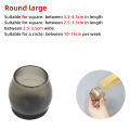 1/4Pcs Chair Leg Caps Rubber Feet Protector Stool Table Furniture Leg Cover Non Slip Felt Bottom Pads Round Square Floor Protectors. 