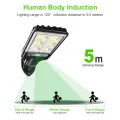 Auoyo Solar Light LED Outdoor Lights 72COB Solar Motion Sensor Flood Light IP65 Waterproof spotlight 3 Modes So-lar Street Lights Wall Lights for Garden. 