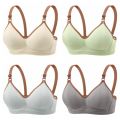 Adjustable Close-fitting Wireless Deep V Bra Shockproof Anti-sagging Brassiere for Women Thin Gathered Breasts Push Up Underwear Girls Ladies. 