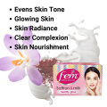 Fem Fairness (Saffron & Milk) Crème Bleach - 40g | Advanced Skin Brightening System | Enriched wih Goodness of Safrron & Milk | With Rejuvenating Fragrance| No Added Parabens, Silicones & Ammonia. 