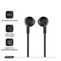 J B L Tune 205 Pure Bass Metal Earbud Headphones with Mic (Black). 