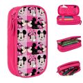 Lovely Mickey Minnie Mouse Pencil Case Pencilcases Pen Kids Large Storage Bag Students School Cosmetic Stationery. 