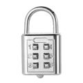 Small 6-Digit Button Combination Padlock 3-Digit Lock Mechanism Blind Button Password Lock Number 10-Digit Password Padlock Drawer Bag for Travel Luggage Lock Baggage Luggage School Locker Shed Cabinet Tool Box Garage Chain Gate Cage Digit Padlock. 