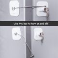 Fridge Lock,Refrigerator Locks,Freezer Lock with Key for Child Safety,Locks to Lock Fridge and Cabinets-1Pack. 