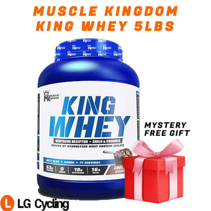 Muscle Kingdom King Whey 5lbs (2.26kg) Muscle Gainer, High Protein, Halal Whey Protein Supplement