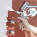 F-75G Spray Gun, Professional Gravity Feed Air Spray Paint Gun with 400cc Capacity Aluminum Cup. 
