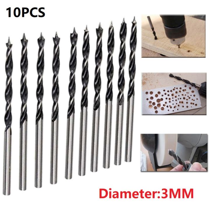 10pcs%20Woodworking%20Twist%20Drill%20Bit%20Wood%20Drills%20With%20Center%20Point%20Hole%20Sawcarpentry%20Tools%203/4mm%20Diameter%20For%20Woodworking%20Carving%20-%20Image%203