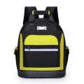 Multifunctional Large Capacity Tool Backpack Waterproof Wear-resistant Heavy Duty Tool Organizer with Hard Bottom Thickened Electrician Tool Bag. 