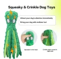 Dog Toys 8 Legs Octopus Soft Stuffed Toy Outdoor Play Interactive Squeaky Dog Toy Squeaky Anti-Stress Paper Chew Teeth. 