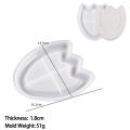 Round Heart Shape Dish Mold Storage Tray Silicone Mold Dish Storage Tray Silicone Mold Storage Tray Home Decor Jewelry Display Plate for Resin Plaster Cement Mould Home Decor. 