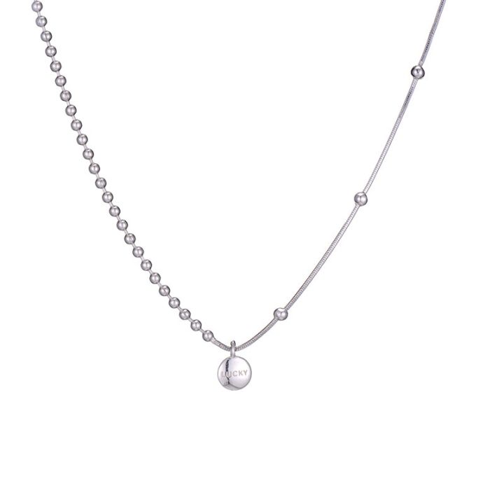 925%20Sterling%20Silver%20Choker%20Collar%20Short%20Necklaces%20Round%20Choker%20Clavicle%20Chain%20Lucky%20Necklace%20Women%20Fine%20Jewelry%20Accessories%20-%20Image%205