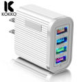KOKKO Charging Blocks Phone Charger 4 USB Ports Power Adapter Charger Box Cell Phone Brick Charging Cube For Phones Laptop. 