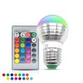 【TopazTrove】3W E27 LED Bulb Color Changing Lamp With Remote Control For Home Decoration Stage Bar Party. 