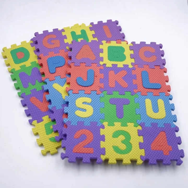36Pcs/Set%20Puzzles%20EVA%20Foam%20Mat%20Alphabet%20Letters%20Numbers%20Puzzle%20Children%20Intelligence%20Development%20Bath%20Water%20Floating%20English%20Alphabet%20Toys%20-%20Image%207