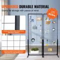 wall rack VEVOR Grid Wall Panels Tower Wire Gridwall Display Racks Double Side Gridwall Panels for Art Craft Shows Retail Display W/ Hooks. 