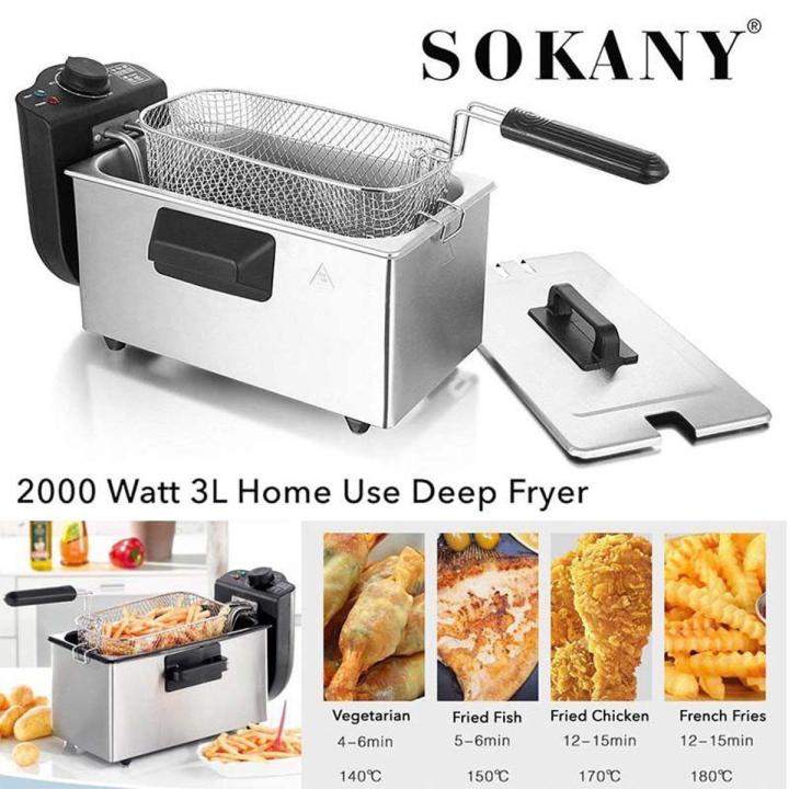 SOKANY DEEP FRYER 3.5 LITER