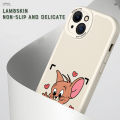DEL for Redmi A2+ A2 Plus A1+ A1 Plus Back Cover Cartoon Mouse Phone Case PU Leather Soft Silicone Edge Cover. 