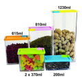 6Pcs Transparent Plastic Storage Box Container Spice and Food Container. 