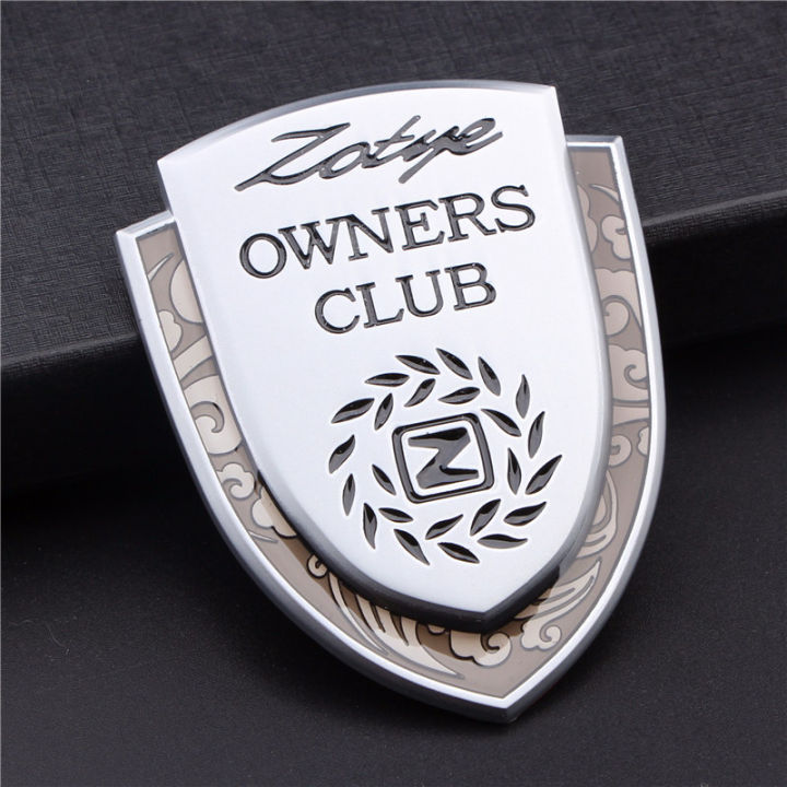 【beauty code】3D Emblem Zotye Logo Metal Rear Car Badge Car Sticker Zotye Z100 200 300 T600 T700 T800 Sr9 Car Styling Decoration