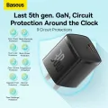 Baseus GaN5 30W Type C Fast Charging Charger for iPhone 14 pro max SAMSUNG S22 Huawei Xiaomi Realme. 