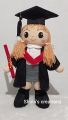 Graduation doll, Graduation doll soft toy. 