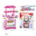 HIGH QUALITY LARGE SIZE REAL WATER SOUND LIGHT BATTERY OPERATED KITCHEN SET BIG KITCHEN TOYS LITTLE CHEF SET Kids Kitchen Cooking Girl Toy Cooker Play Set. 