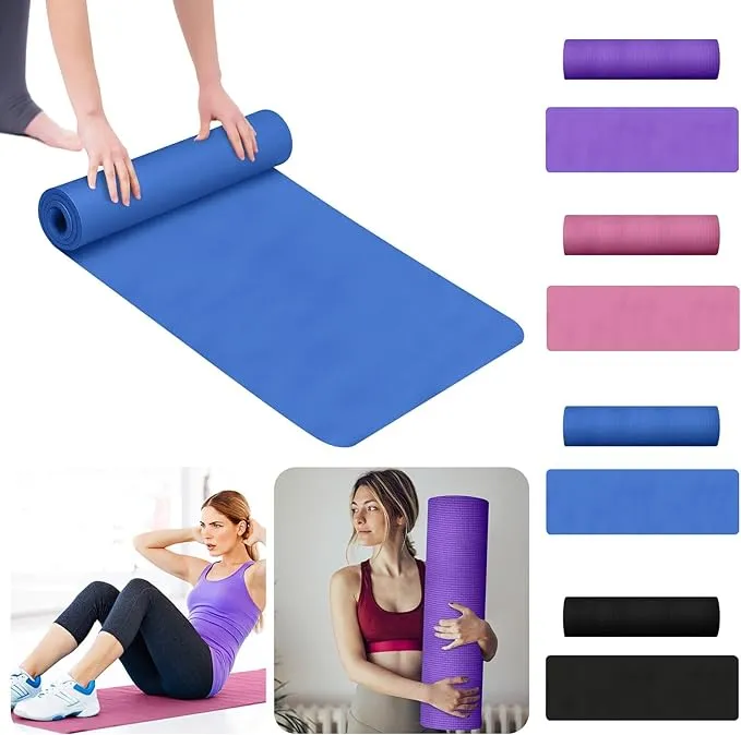 Outtobe High-Density Yoga Mat with Non-Slip Grip for Optimal Performance in Yoga, Pilates, and Diverse Floor Exercises