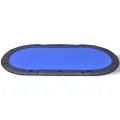 10-Player Foldable Poker Tabletop Blue. 
